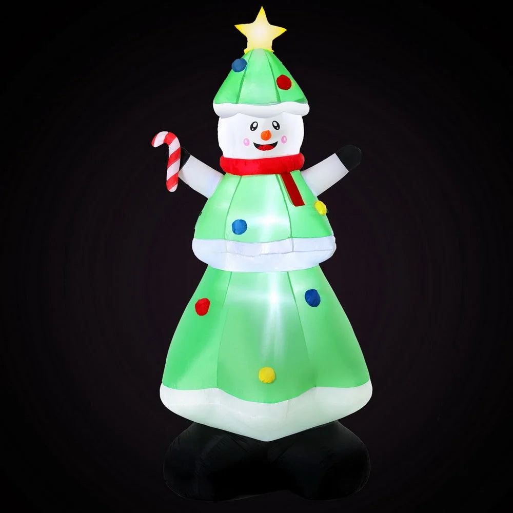 Jingle Jollys Christmas Inflatable Snowman Tree 2.75M