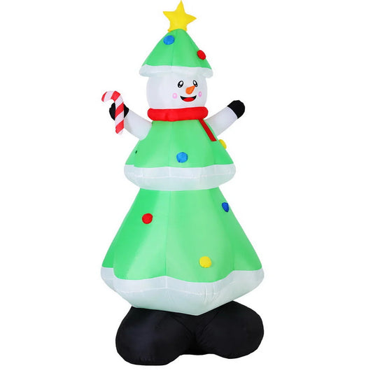 Jingle Jollys Christmas Inflatable Snowman Tree 2.75M