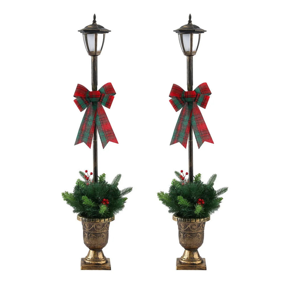 Jingle Jollys Christmas Lights 125cm Lamp Post 50 LED Fairy