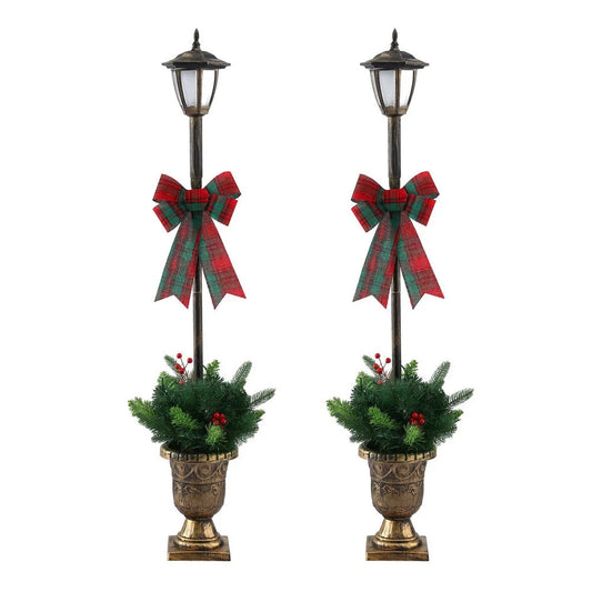 Jingle Jollys Christmas Lights 125cm Lamp Post 50 LED Fairy