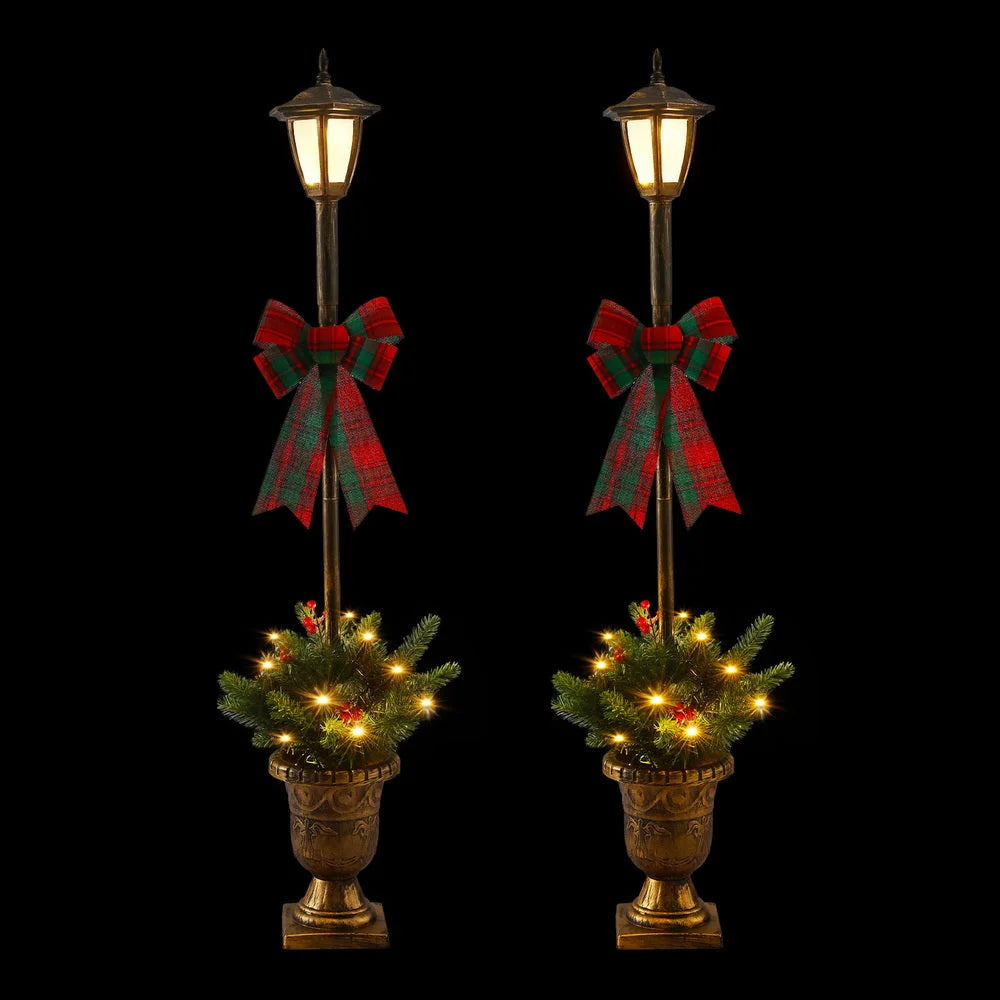Jingle Jollys Christmas Lights 125cm Lamp Post 50 LED Fairy