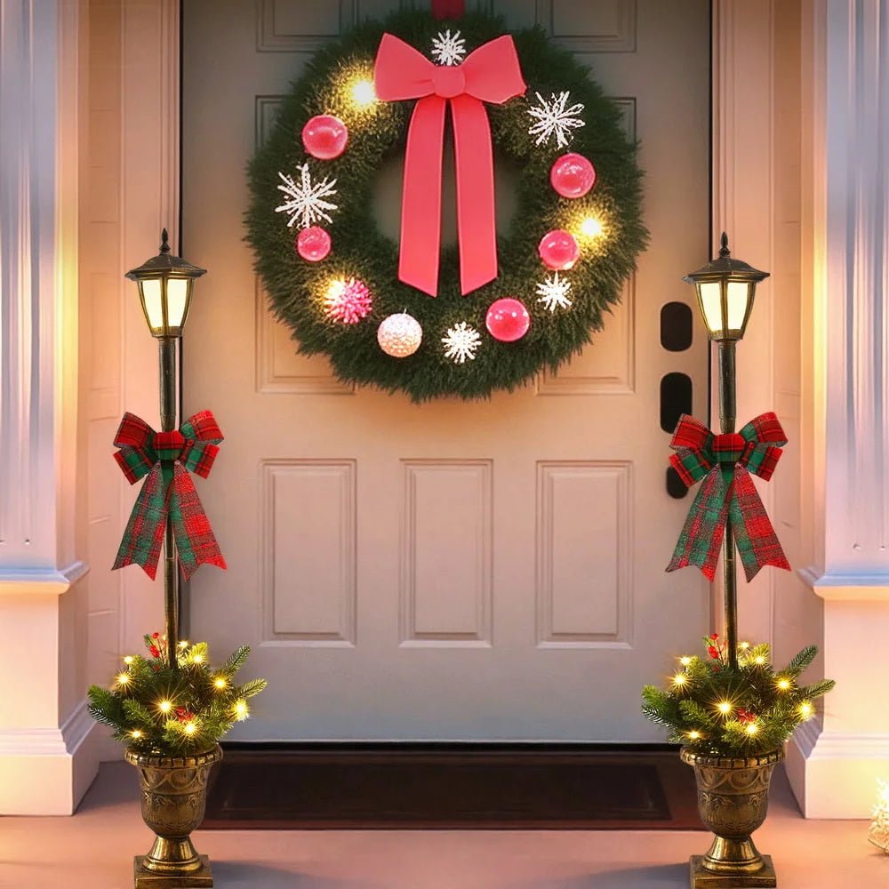 Jingle Jollys Christmas Lights 125cm Lamp Post 50 LED Fairy