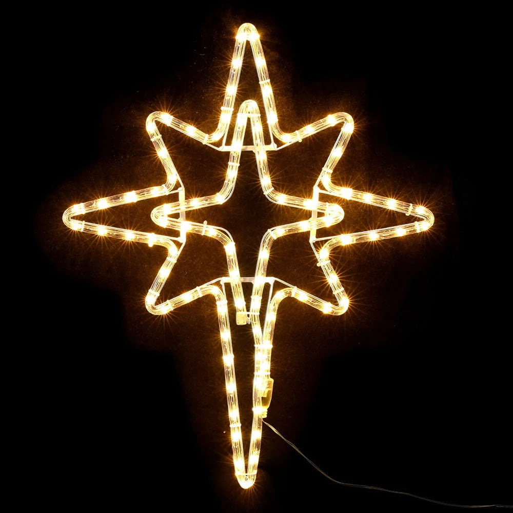 Jingle Jollys Christmas Lights 57cm Bethlehem Star 90 LED