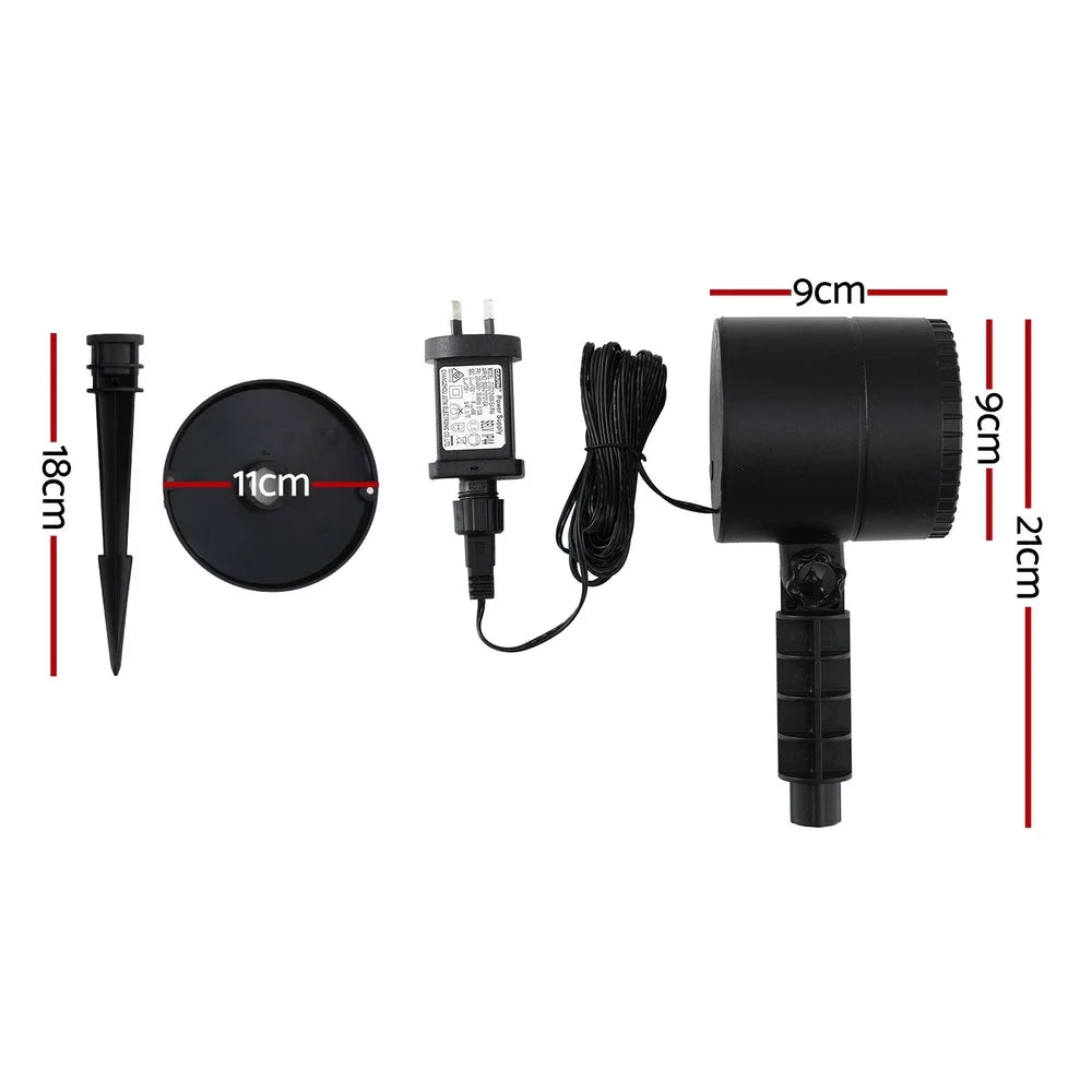 Jingle Jollys Christmas Lights Laser Light Snowflake