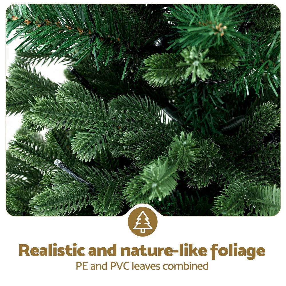 Jingle Jollys Christmas Tree 1.2M LED Potted Xmas Tree