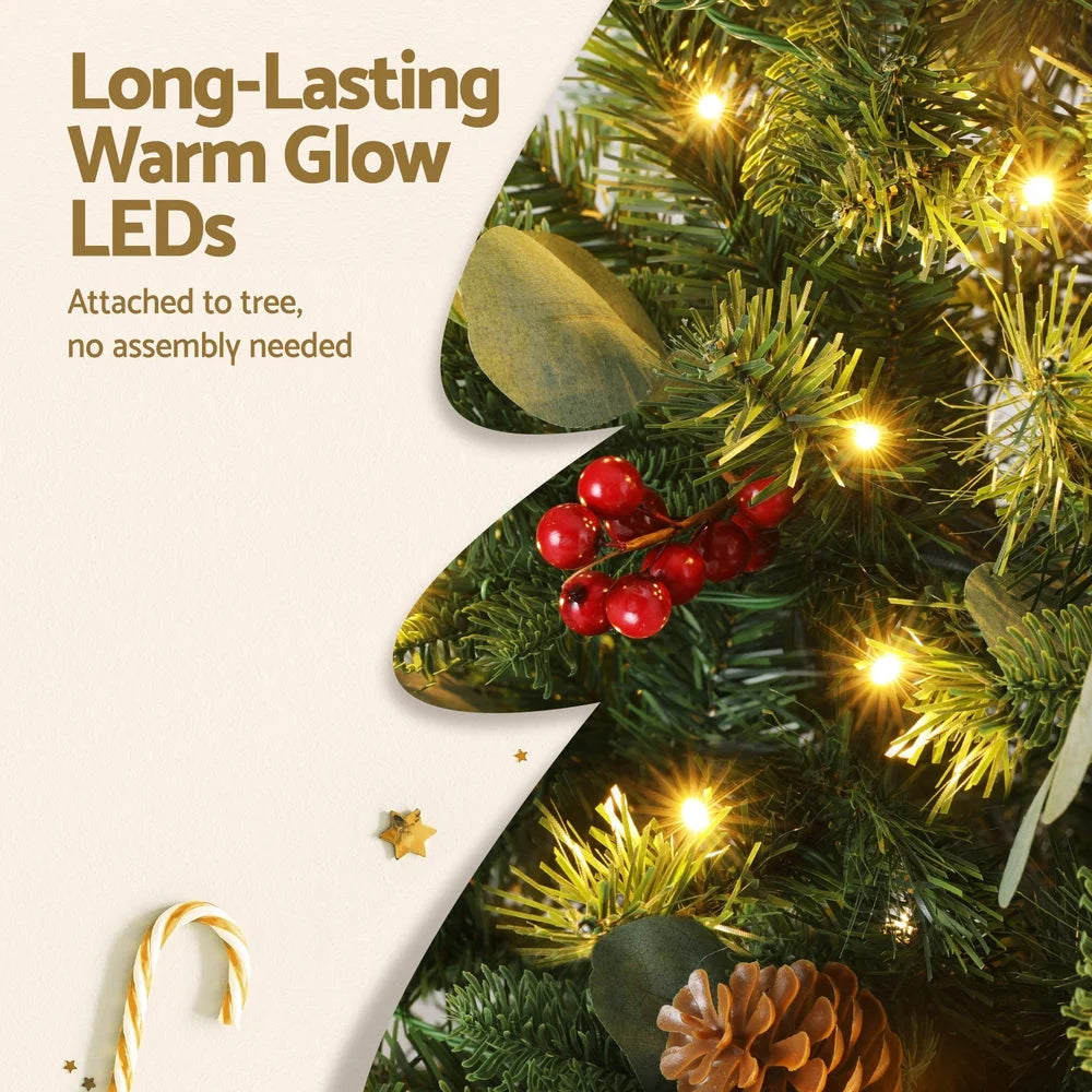 Jingle Jollys Christmas Tree 1.5m 160 LED Xmas Tree Party