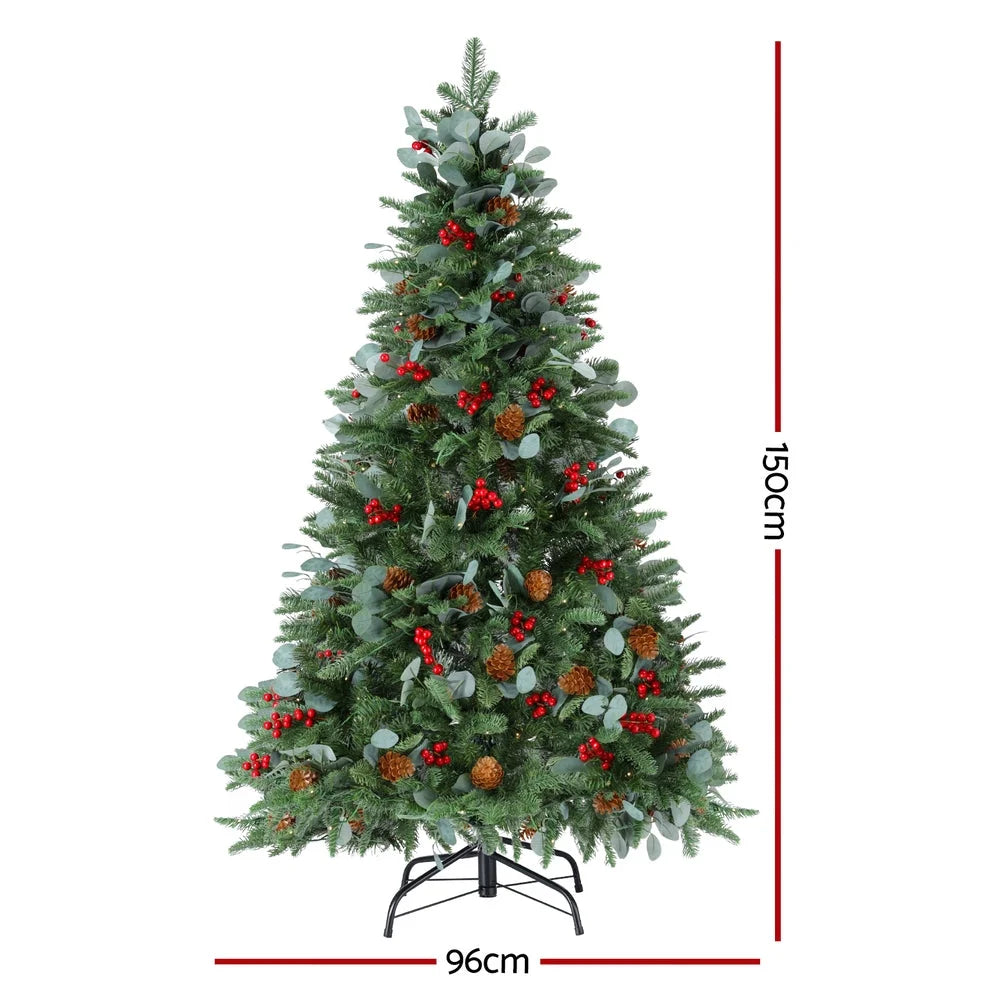Jingle Jollys Christmas Tree 1.5m 160 LED Xmas Tree Party