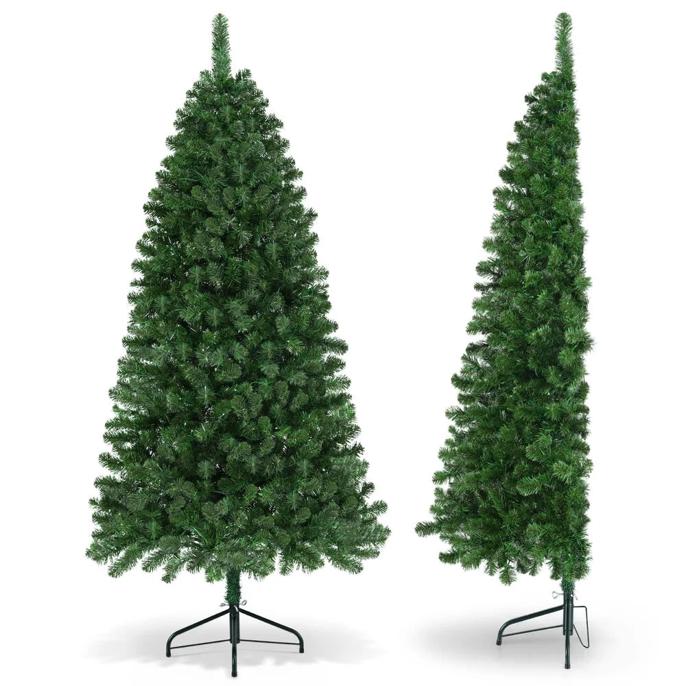 Jingle Jollys Christmas Tree 1.8M LED Corner Xmas Tree Half