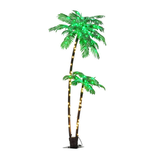 Jingle Jollys Christmas Tree 2.1m LED Lighted Xmas Palm
