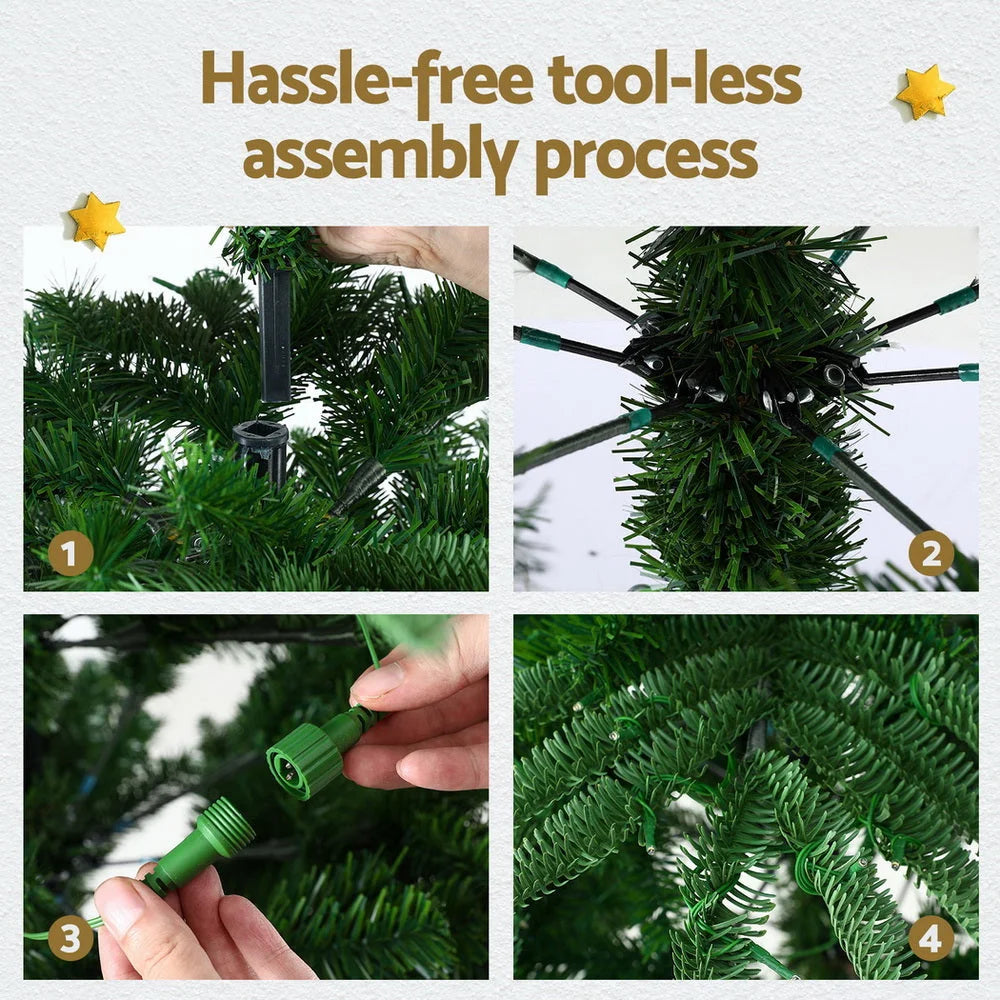 Jingle Jollys Christmas Tree 2.1M LED Sparse Xmas Tree 860