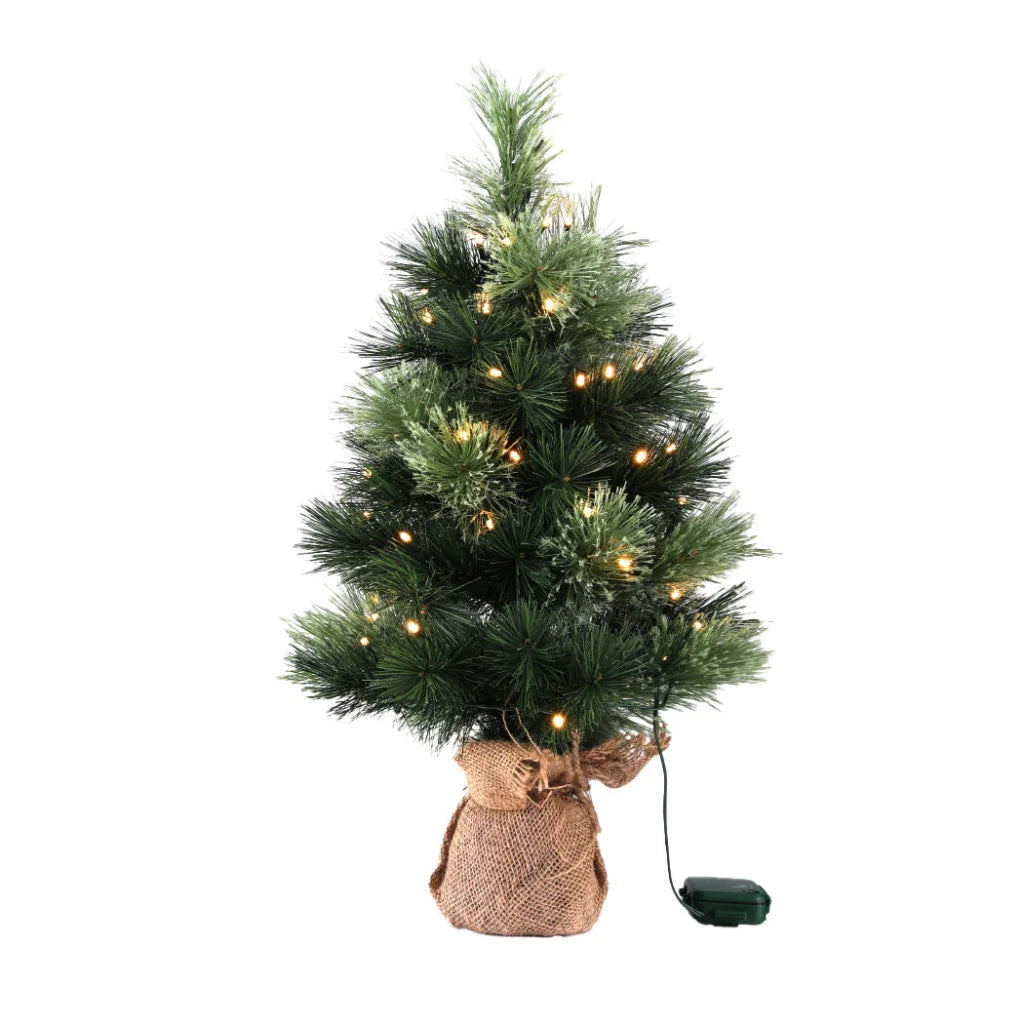 Jingle Jollys Christmas Tree 60CM Mini Tabletop 8 Light