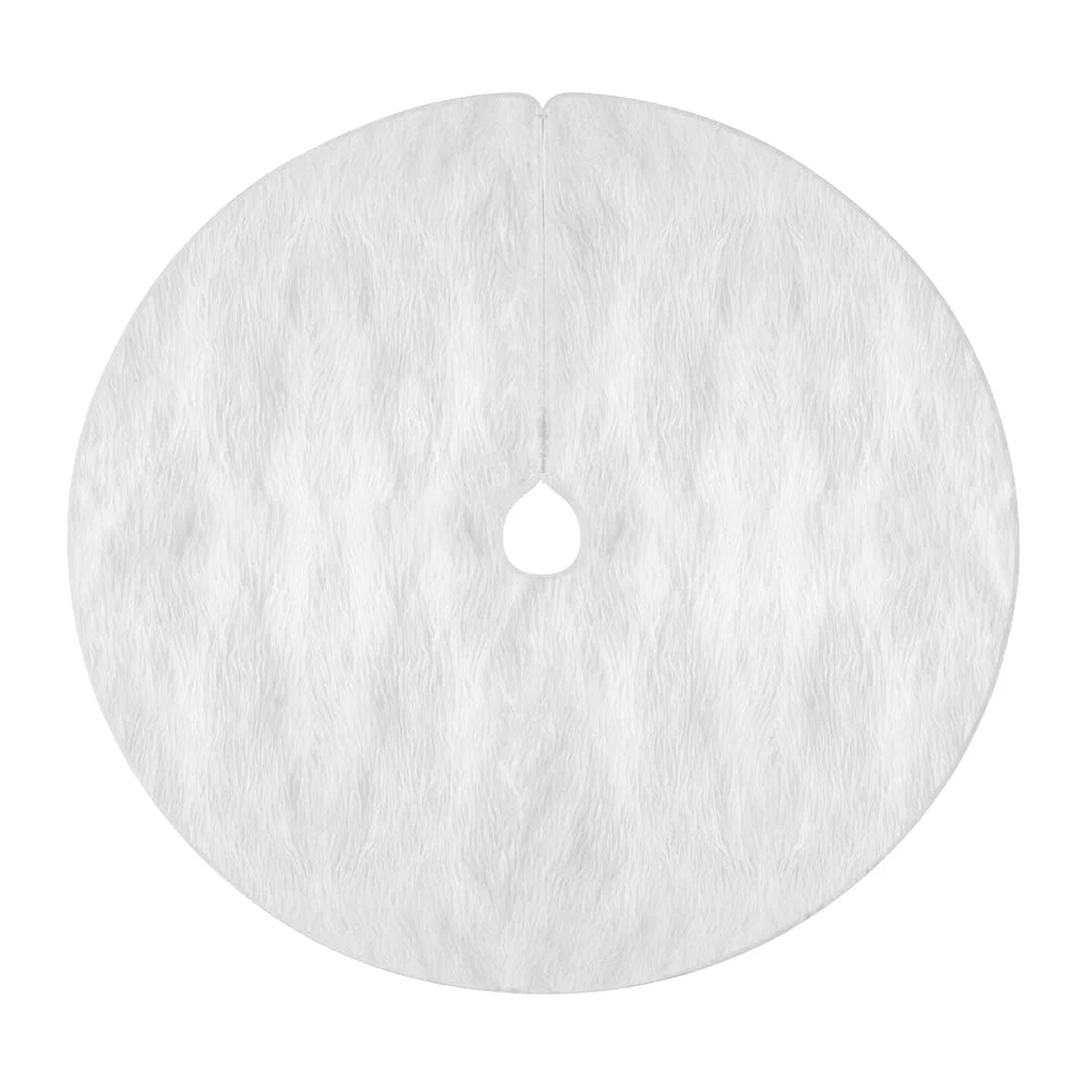 Jingle Jollys Christmas Tree Skirt 90cm Plush Xmas Fluffy