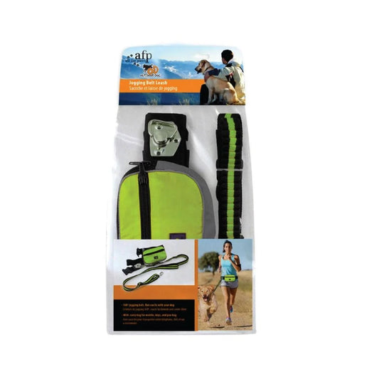 Jogging Dog Bungee Leash Adjustable Waist Belt Bag