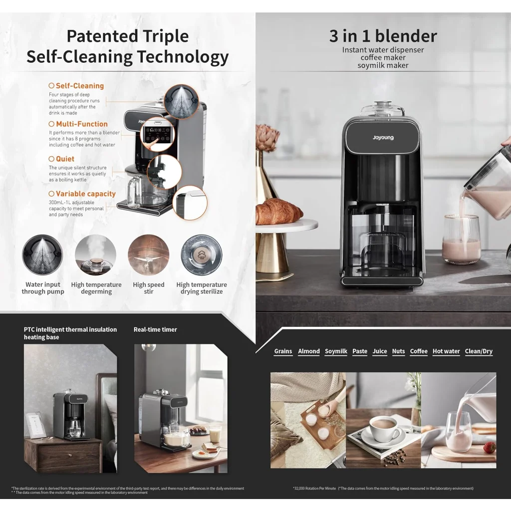 Joyoung K1S Pro Soymilk Machine Soybean Milk Coffee Maker