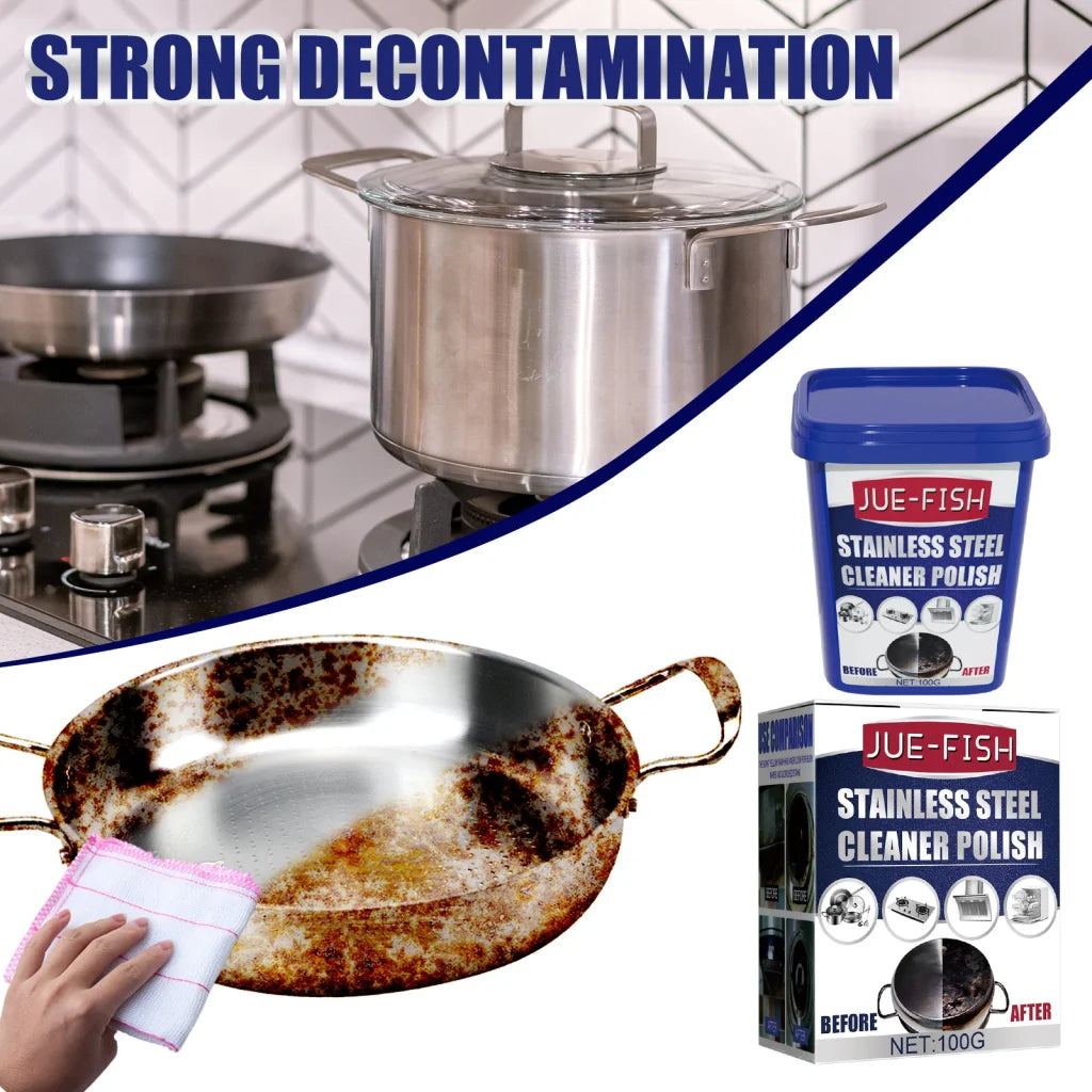 Jue-Fish Stainless Steel Cleaning Cream Kitchen
