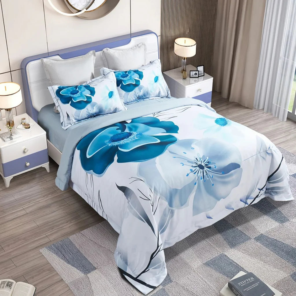 Julieta Floral Quilt Cover Set - King Size - Home & Garden