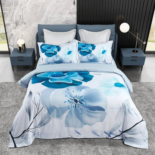 Julieta Floral Quilt Cover Set - Super King Size - Home &