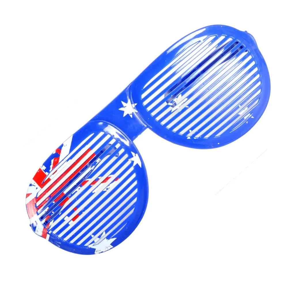 Jumbo Party Costume Glasses - Australian Flag Design