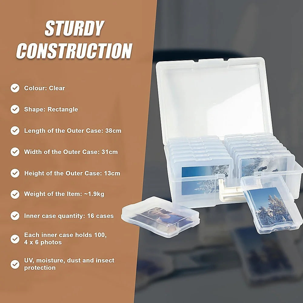 4x6 jumbo storage box with album organizer container craft
