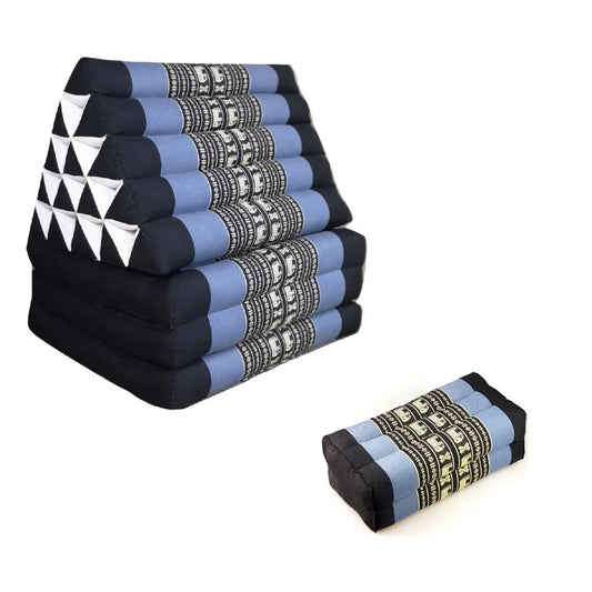 Jumbo Thai Triangle Pillow Three Folds BluEle + Arm/Leg
