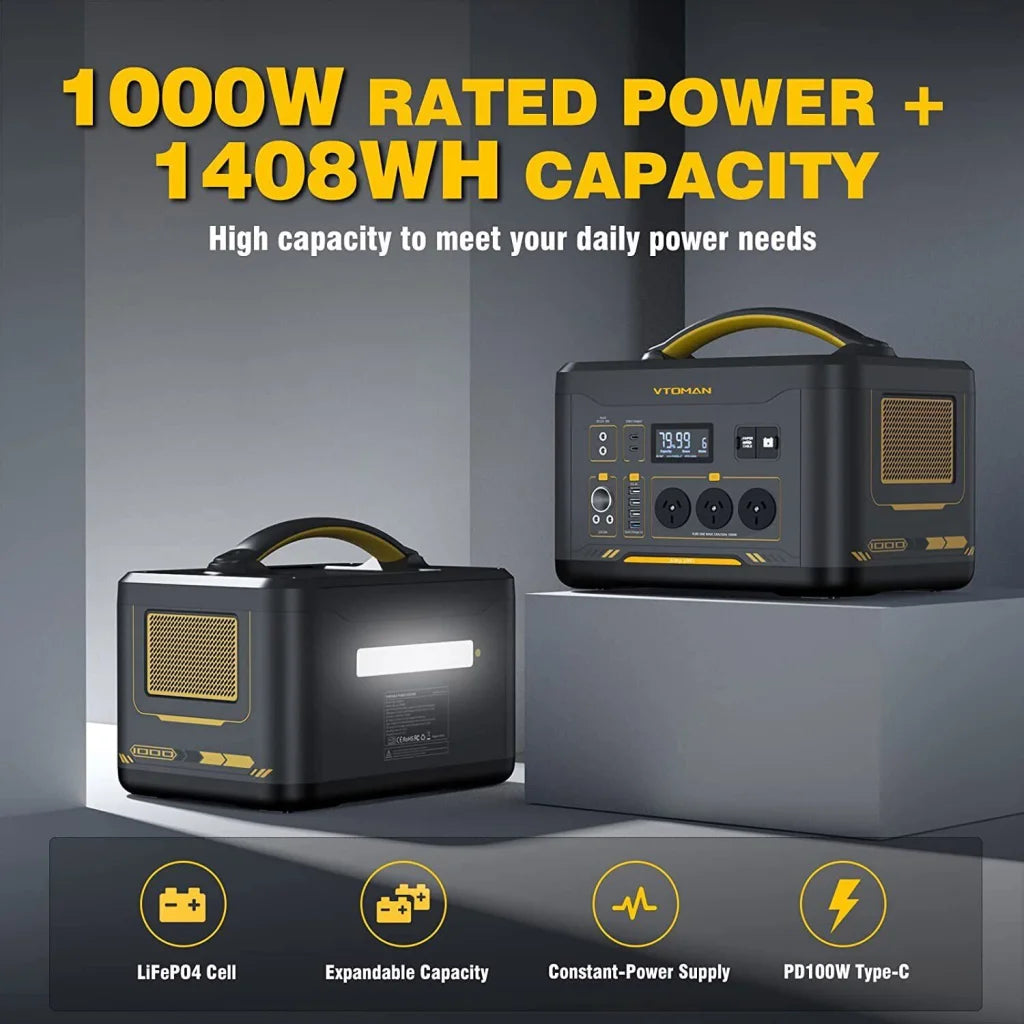 Jump 1500X 1500W Solar Generator + 220W Panel AC/DC - Home