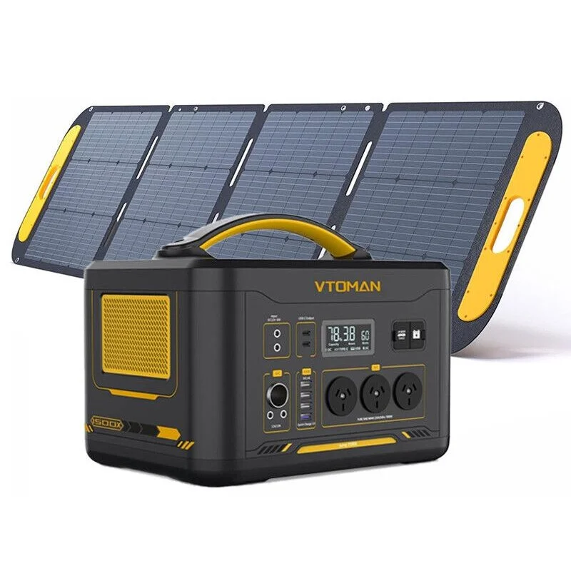 Jump 1500X 1500W Solar Generator + 220W Panel AC/DC - Home