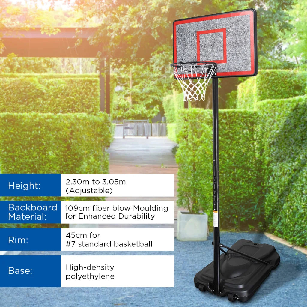 Kahuna Height-Adjustable Basketball Hoop Backboard Portable
