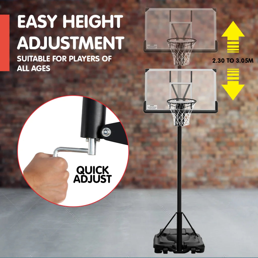 Kahuna Height-Adjustable Basketball Portable Hoop for Kids