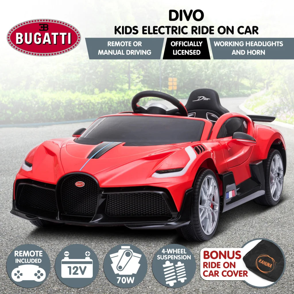 Kahuna Licensed Bugatti Divo Kids Electric Ride On Car