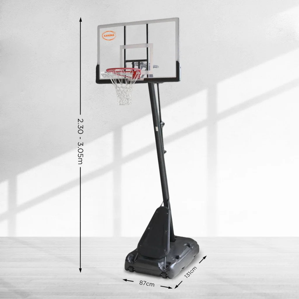 Kahuna Portable Basketball Hoop System 2.3 to 3.05m