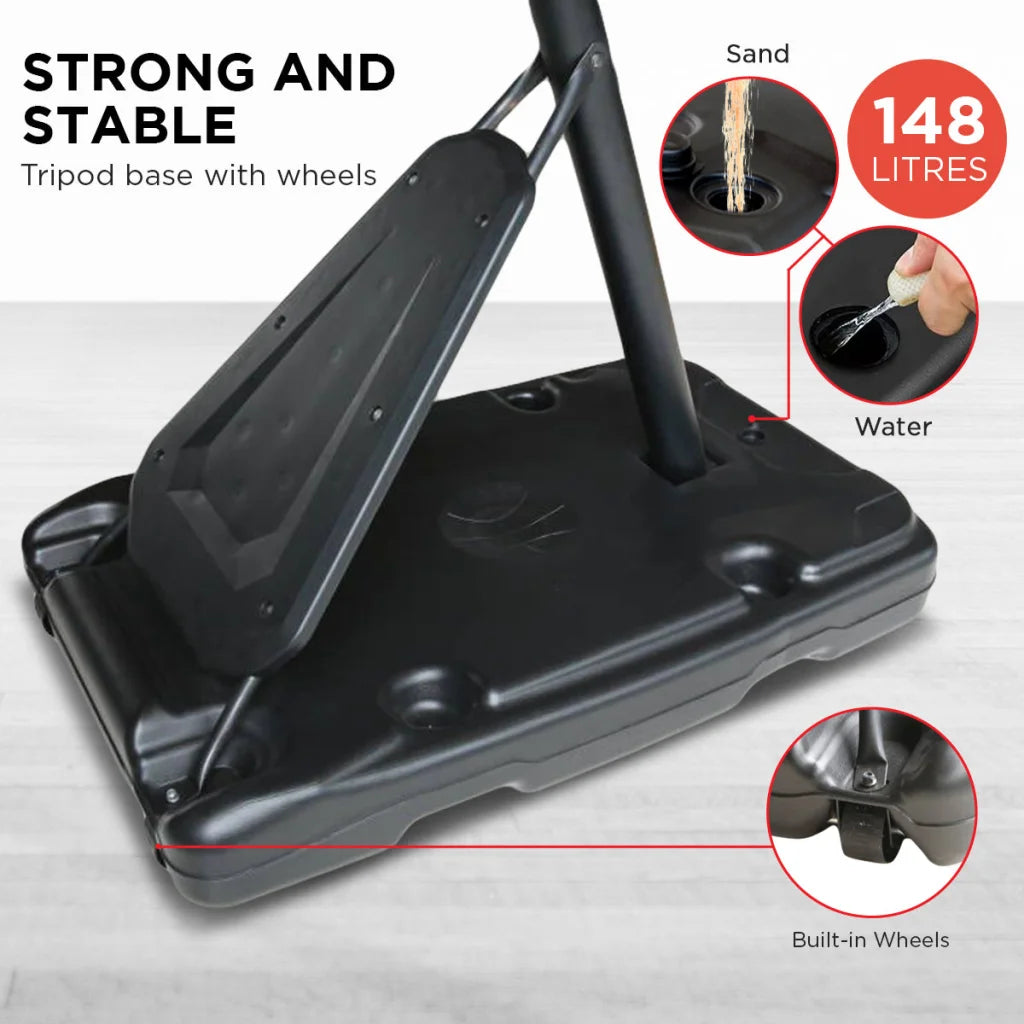 Kahuna Portable Basketball Hoop System 2.3 to 3.05m