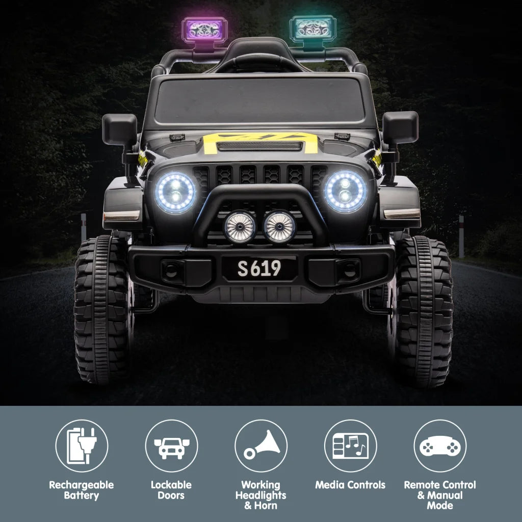 Kahuna S619 Gravity Kids Electric Ride On Car - Black