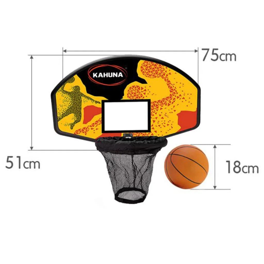 Kahuna Trampoline Basketball Ring Set with Mini Ball