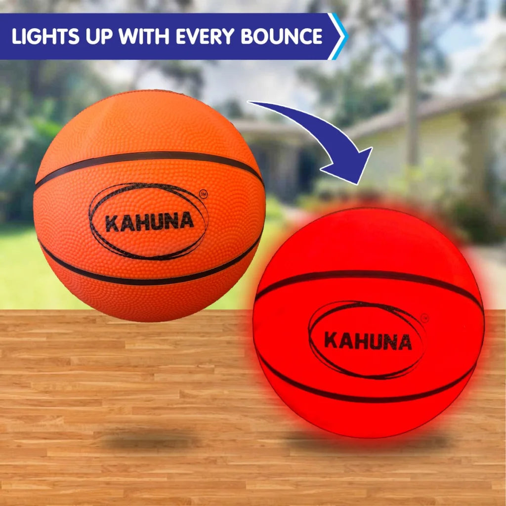 Kahuna Trampoline Led Basketball Hoop Set With Light-up