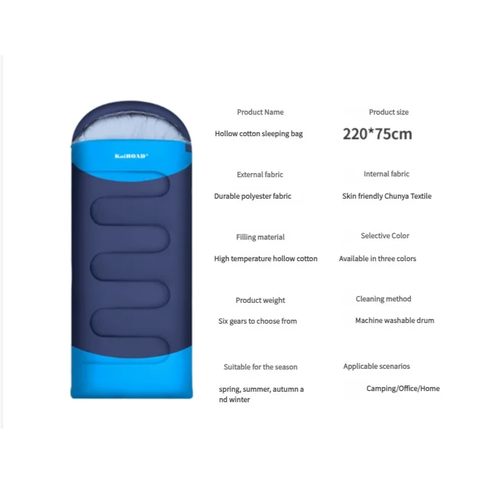 KAIROAD Mummy Sleeping Bag - 3 Season Warm & Cold Weather