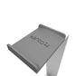 White kanto universal desktop with adjustable worktop and sturdy legs