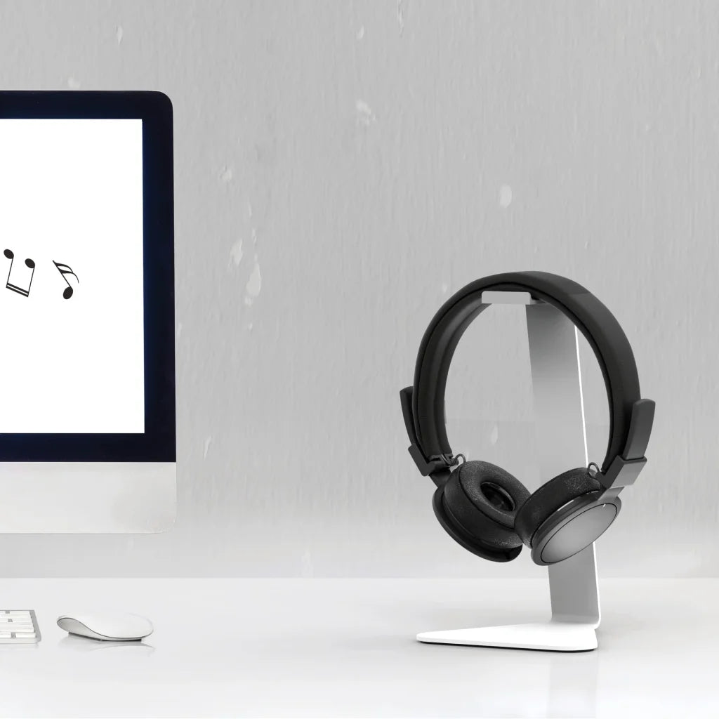 Kanto H1W Universal Desktop Headphone Stand White