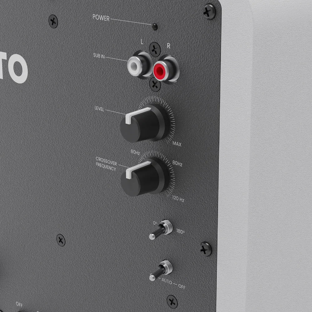 Kanto SUB6 200W 6’’ Sealed Powered Subwoofer Matte White