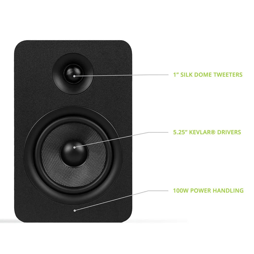 Kanto YU Passive 5.25’’ Speakers with 1’’ Silk Dome Tweeter