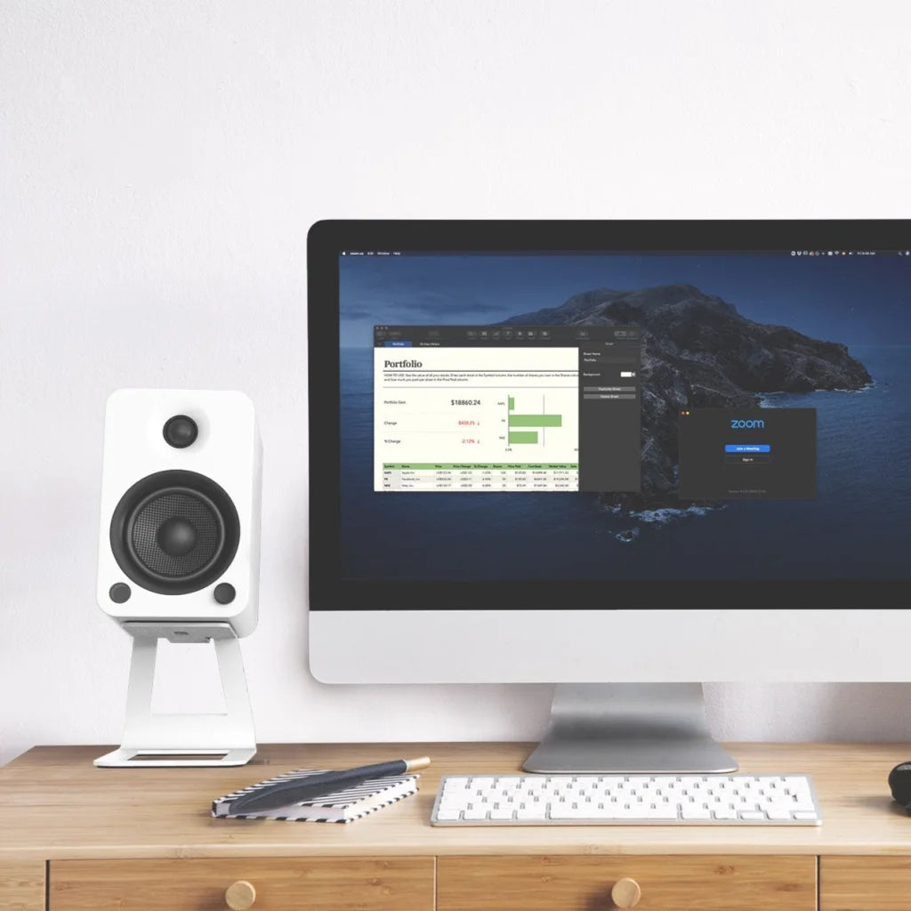 Kanto YU4 140W Powered Bookshelf Speakers with Bluetooth