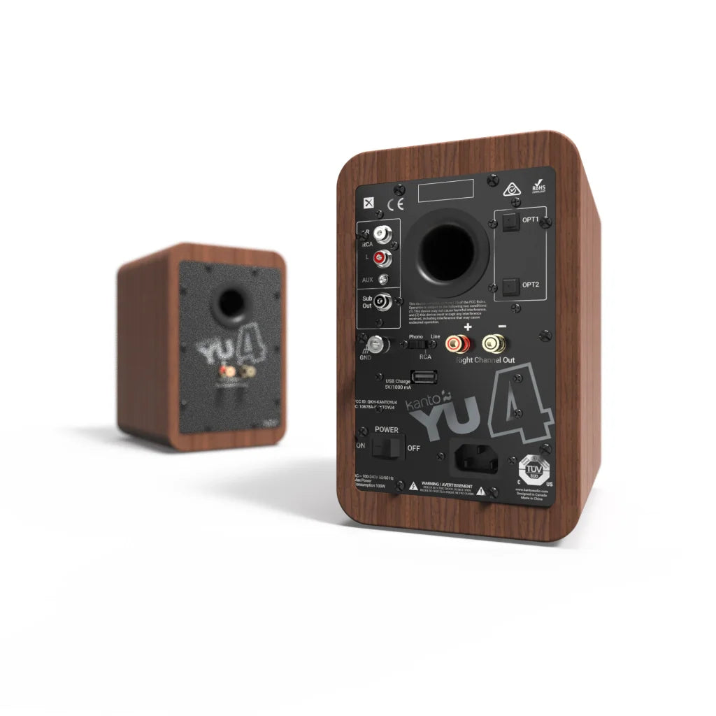 Kanto YU4 140W Powered Bookshelf Speakers with Bluetooth