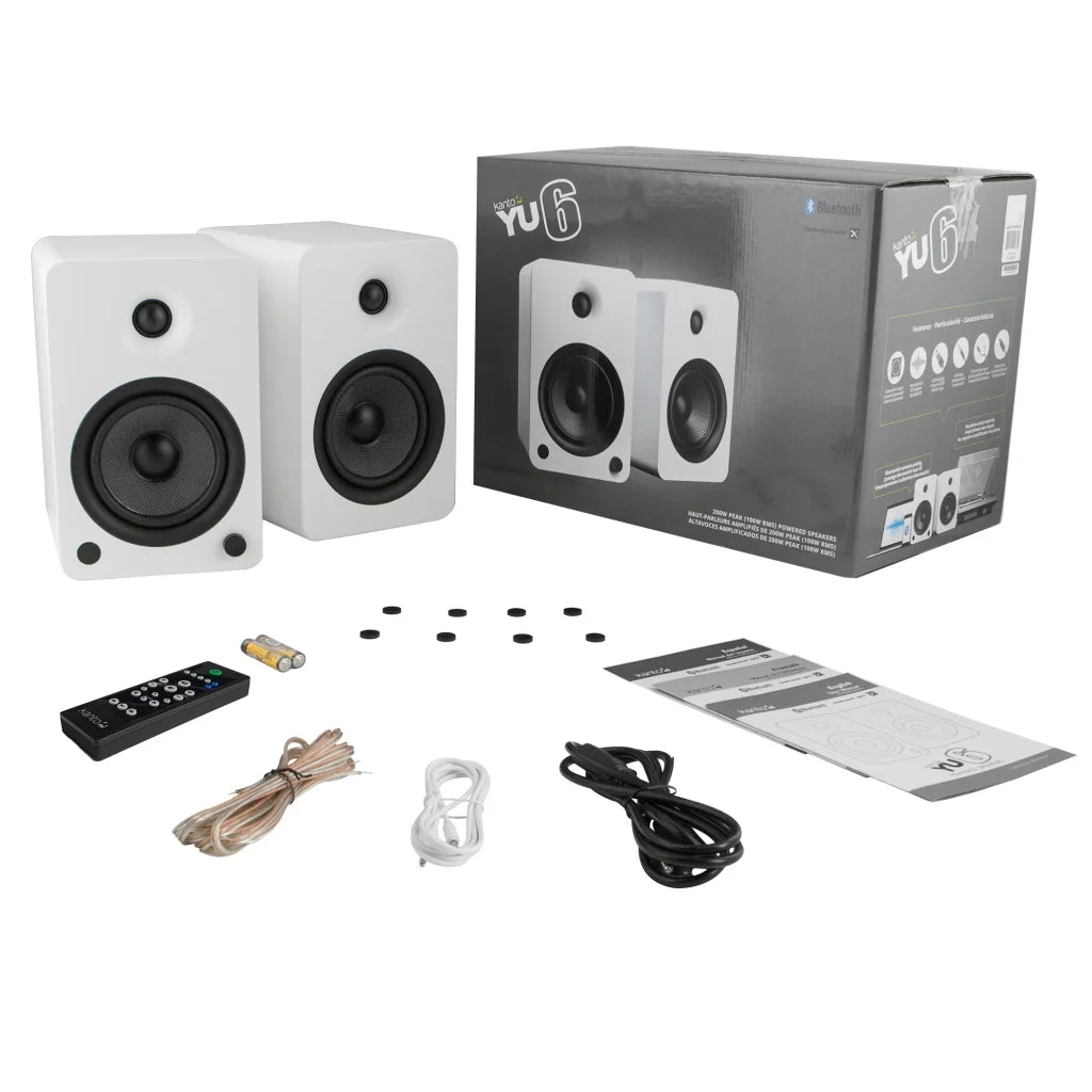 Kanto YU6 200W Powered Bookshelf Speakers with Bluetooth