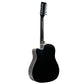 Karrera 12-String Acoustic Guitar with EQ - Black - Audio &