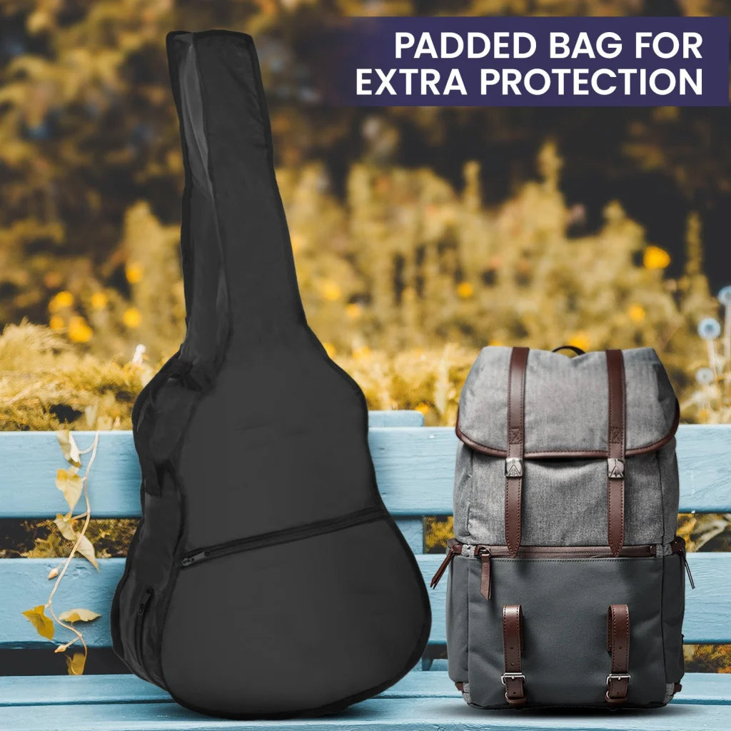 Karrera 12-String Acoustic Guitar with EQ - Black - Audio &