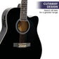 Karrera 12-String Acoustic Guitar with EQ - Black - Audio &