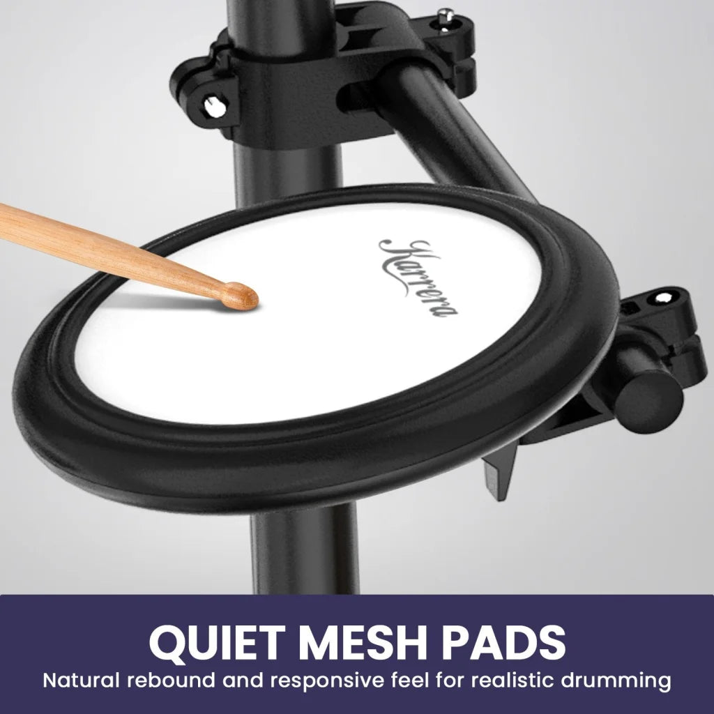Karrera 18S Electronic Drum Kit Mesh Pads 8in Snare