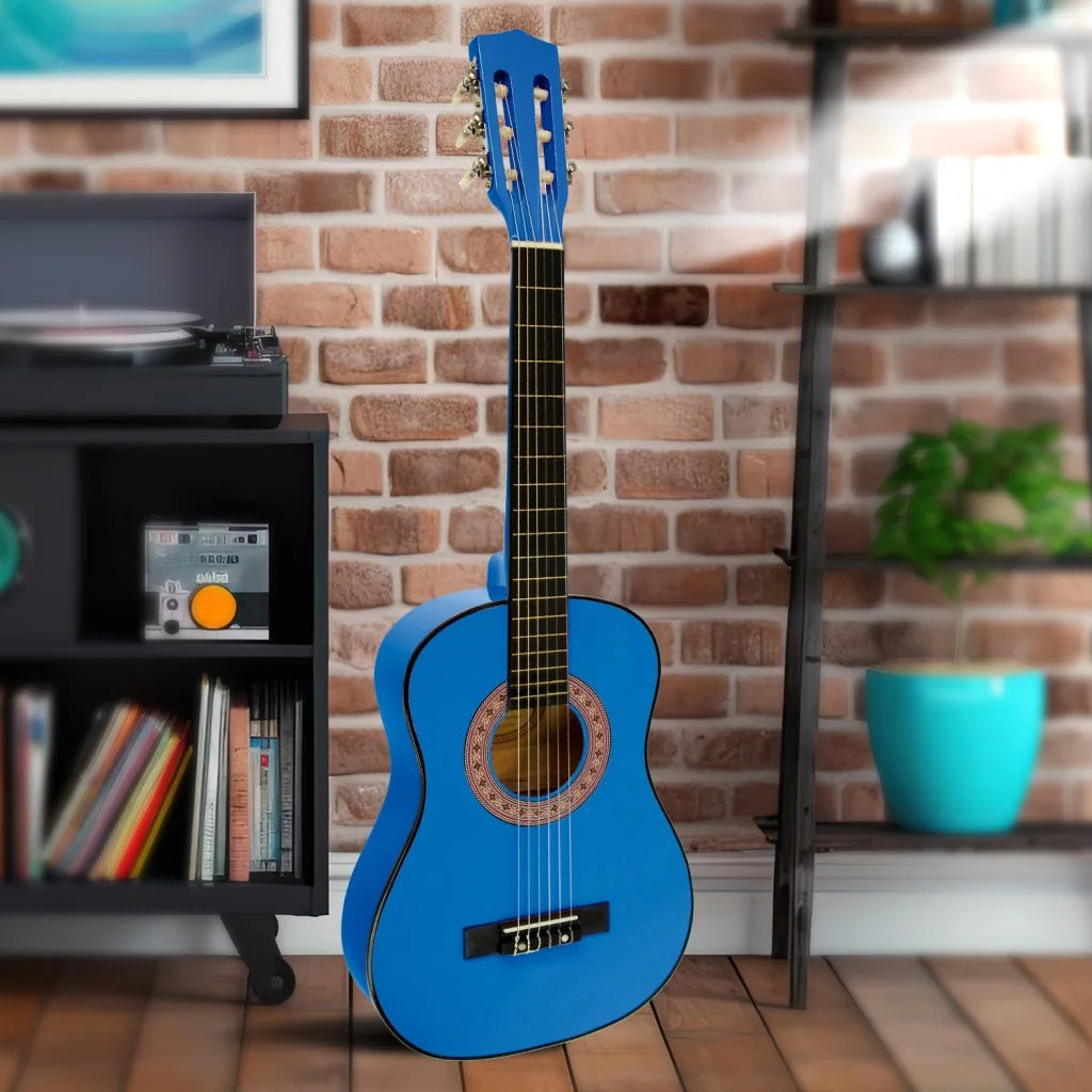Karrera 34in Acoustic Children no cut Guitar - Blue - Audio