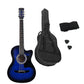 Karrera 38in Cutaway Acoustic Guitar with guitar bag - Blue