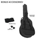 Karrera 38in Cutaway Acoustic Guitar with guitar bag - Blue