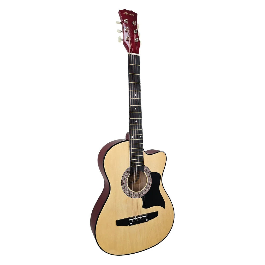 Karrera 38in Cutaway Acoustic Guitar with guitar bag